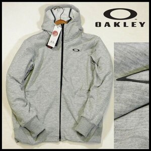 新品 1円~ オークリー フーディージップジャケット パーカー XL ENHANCE GRID FLEECE JK 保温 吸汗速乾 ストレッチ OAKLEY メンズ【3850】