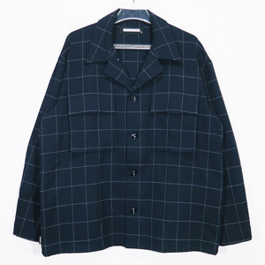 NEIGHBORHOOD ネイバーフッド 20AW GRID.BDU/ER-SHIRT 202BENH-SHM02 グリッド シャツ ロングスリーブ 長袖 ネイビー Deck