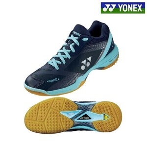 【SHB65Z3S (096) 26.5】YONEX(ヨネックス) バドミントンシューズ パワークッション65Z3スリム ネイビー/サックス 新品 未使用 2023モデル