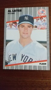 FLEER 1989年 257 AL LEITER ニューヨーク・ヤンキース