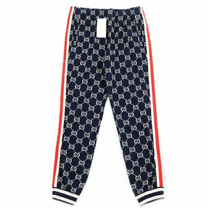 未使用品●GUCCI グッチ 496920 GG Jacquard Jogging Pants GGジャカード サイドウェブライン トラックパンツ 大きめサイズXXXL 正規品