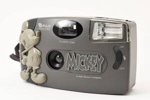 【美品】 富士フイルム FUJIFILM Hi! MICKEY MOUSE コンパクト フィルムカメラ ミッキーコラボモデル 【動作確認済み】 #2249