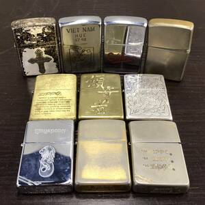 S065-420 Zippo 10点まとめ 傾奇者/Singapore/19 century French/VIET NAM/California/BRADFRD PA USA/他 ジッポライター 喫煙グッズ