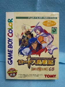 【初期動作確認済み】GAMEBOYCOLOR 「ロードス島戦記 英雄騎士伝」箱・説明書・ケース・付録・ブリスターあり 八王子引き取りOK