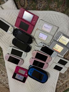 (動作確認済み)PSP SONY PSP-3000 セット ゲーム機 ソニー PSP-2000 PSP-1000 3DS DS i DS lite (合計14個)