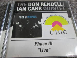 【送料無料】中古CD ★THE DON RENDELL/IAN CARR QUINTET/Phase Ⅲ ”Live” ☆ドン・レンデル＆イアン・カー 2枚組 BG0CD614