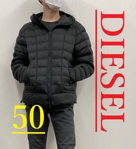 ディーゼル　パテッド ジャケット　サイズ50　A14720 0BHAZ 9XX　W-STONE JACKET　3124　フード付き　スタイリッシュ　ステッチ デザイン