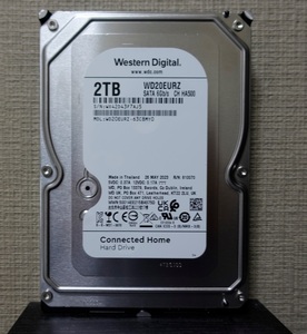 ■正常動作品・動作時間少■WesternDigital製 2TB AVコマンド対応HDD WD20EURZ