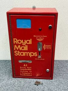 ⑨ Royal Mail Stamps ヴィンテージ 切手自動販売機 ロイヤルメール イギリス 英国 アンティーク 雑貨 インテリア D02