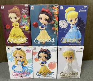 Qposket ディズニー プリンセス　プライズフィギュア 6個セット