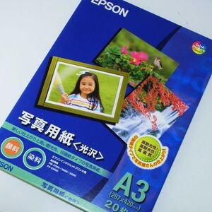 即決【開封済 A3 5枚のみ】エプソン EPSON 写真用紙 光沢　A3 残5枚　KA320PSK