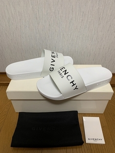 25.5 新品 GIVENCHY ロゴ ラバー サンダル ジバンシー