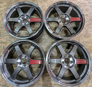 【希少！】RAYS ボルクレーシングTE37SL 18インチ 8.5J＋45 PCD100 5穴 5H 軽量 鍛造 86 ZN6 BRZ プリウス カローラスポーツ レガシィ