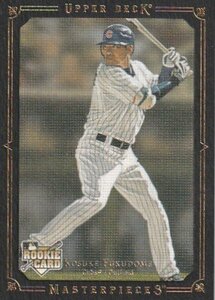 福留孝介ルーキーカード 2008 UD UPPER DECK MASTERPIECES RC ROOKIE BLACK BORDERED