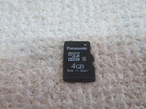 4GB★Panasonic MicroSDHCカード パナソニック USED 12514③★！！