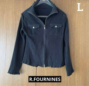 ◎ R.FOURNINES ジップアップカーディガン　L