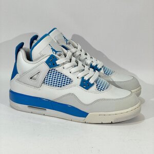 24cm AIR JORDAN 4 RETRO GS 408452-105 エア ジョーダン 4 レトロ GS ミリタリーブルー レディース スニーカー 45614 H74540