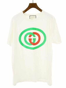 GUCCI グッチ 20SS インターロッキングGGプリントTシャツ アイボリー系 M IT28SBNW4TCH