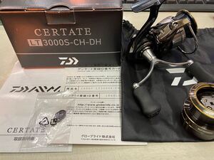 ダイワ 19セルテート CERTATE LT3000S-CH-DH 1回使用極上品 SLP EX LT未使用スペアスプール付 DAIWA