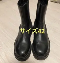 ZARA トラックソール　ブーツ　サイドゴアブーツ