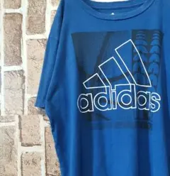 【アディダス】ビッグロゴ　カットソー　tシャツ　adidas