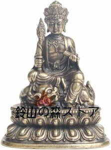 仏像 文殊菩薩 ミニチュア仏像 仏壇仏像 置物 真鍮製 卯年生まれ 十二支守護本尊 干支 銅器 祈る 厄除け