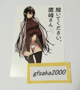 履いてください、鷹峰さん 6巻 三洋堂 店舗特典 イラストカード　美品