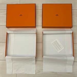 エルメス　バッグ　空箱　25×20.5×4 2箱　空き箱 BOX HERMES 化粧箱 箱