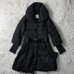 美品✨TATRAS ダウンコート ダークグレー カシミヤ混 ベルト付 サイズ1