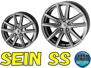 [●業販品●] 冬用 4本セット 新品 SEIN SS (SILVER) 16インチ 6.5J+48 ダンロップ WM03 215/60R16 マークX/カムリ/エスティマ