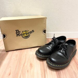 【YH3763】1円～【Dr.Martin】ドクターマーチン 1461 サイズ UK5 BUTTERO 3ホール マーチン ブッテロ AW006 BLK 黒 ブーツ 革靴