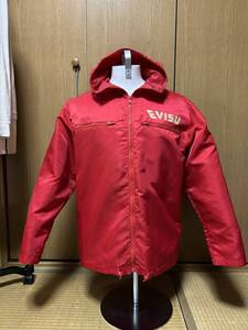 劇レア　エヴィス　ウインドブレーカー　ナイロンジャケット　 evisu 山根　38　美品 防寒　赤