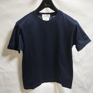 Hermes エルメス Tシャツ 半袖 ネイビー/紺 XSサイズ