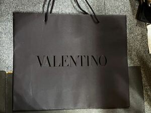 VALENTINO ヴァレンティノ　バレンチノ　ショッパー　ショップバッグ　紙袋　ネイビーブルー　縦40　横48　まち14.5