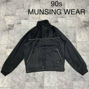 90s MUNSING WEAR マンシングウェア ナイロンジャケット グランドスラム grandslam golf ゴルフ サイズM相当 玉FS1022