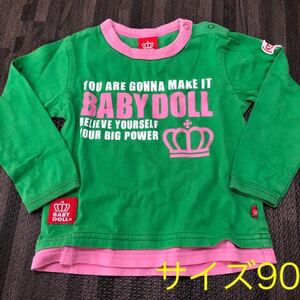 BABYDOLL 長袖カットソー　ロンT サイズ90