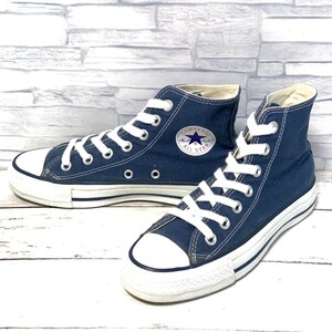 R7650bL CONVERSE コンバース ALL STAR オールスターHI キャンバス ハイカットスニーカー ネイビー レディース キッズ 22cm M9622