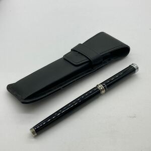 2e5必見! WATERMAN ウォーターマン 万年筆 ブラック×シルバー インクなし ケース付き 中古品 現状品