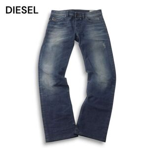 DIESEL ディーゼル 【SAFADO 0838D】 ダメージ加工★ ストレッチ スリム ストレート デニム パンツ ジーンズ Sz.29 メンズ　I5B00021_1#R