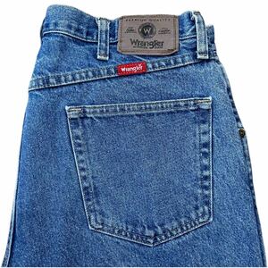 WRANGLER ラングラー ストレートジーンズ W36 USA規格 ブルー デニムパンツ (OL265)