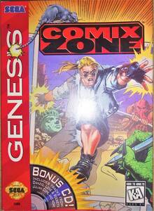 【新品未使用】MD メガドライブ GENESIS ジェネシス COMIX ZONE コミックスゾーン 海外版 輸入版 セガ SEGA