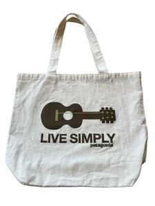 ★★★ us製 patagonia パタゴニア トートバッグ LIVE SIMPLY リブシンプリー ギター柄★★★