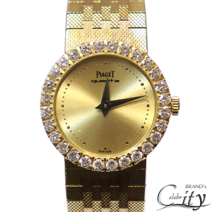 【SALE限定価格】PIAGET【ピアジェ】ダンサー ベゼルダイヤモンド シャンパンゴールド YG レディース 【USED】