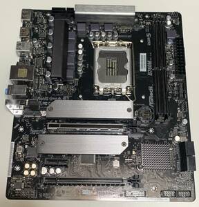 【中古/メモリスロット破損】ASRock B760M 付属品無し OS起動・クリーンインストール可能確認 / LGA1700 MicroATX DDR5メモリ対応