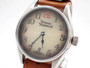 稼動品 1円～☆Vivienne Westwood ヴィヴィアンウエストウッド QZ メンズ腕時計 VV012TN アンティーク調 3針 アナログ/TF5572144-2100