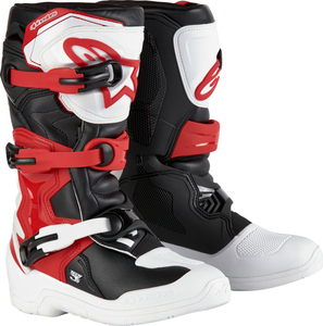 US 06 (24.5cm) (約25cm) ALPINESTARS アルパインスターズ 子供用 TECH 3S ブーツ ホワイト/ブラック/ブライトレッド SZ 6