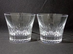 中古良品 Baccarat バカラ フィオラ ロックグラス ペア