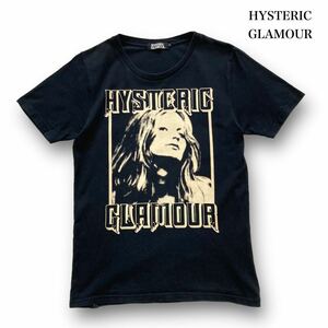 【HYSTERIC GLAMOUR】ヒステリックグラマー ヒスガールプリントTシャツ 半袖tシャツ バックプリント 黒 ブラック クルーネック 日本製