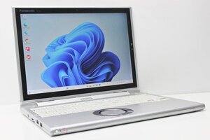 1円スタート ノートパソコン 2in1PC Windows11 WPS office搭載 Panasonic レッツノート CF-XZ6 SSD256GB メモリ8GB 第7世代 Core i5