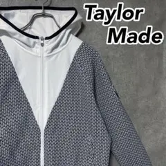 TaylorMade テーラーメイド フルジップ パーカー TM ロゴ 柄 長袖